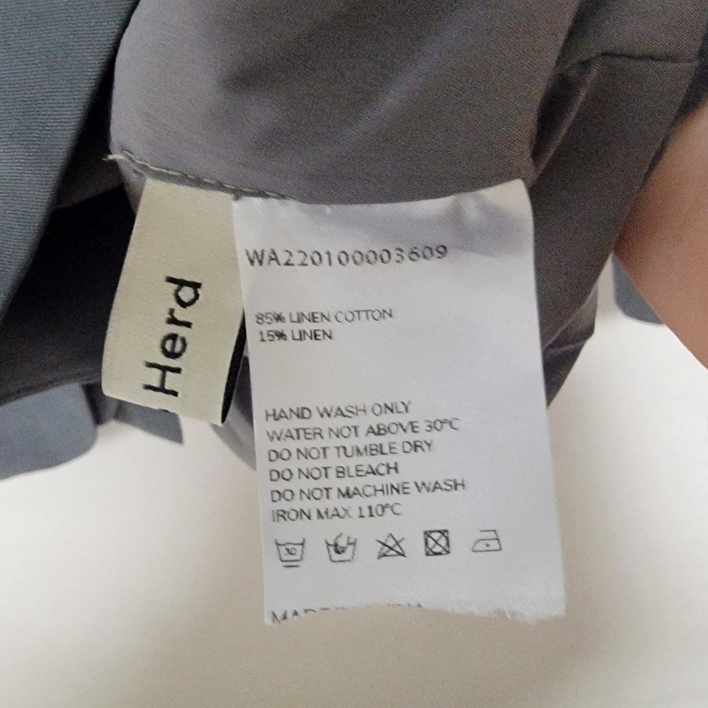 Lattelier Layered Charcoal Blazer Linen Blend XL - Picture 6 of 10